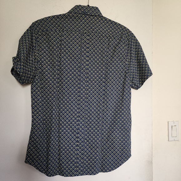 NWT Ben Sherman blue and green short sleeve button down size Medium - Picture 4 of 4